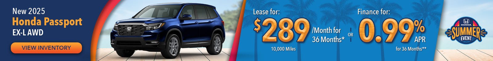 New 2025 Honda Passport EX-L AWD