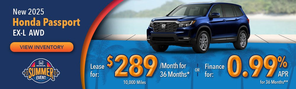 New 2025 Honda Passport EX-L AWD | Lundgren Honda of Greenfield