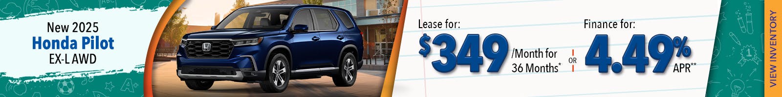 New 2025 Honda Pilot EX-L AWD
