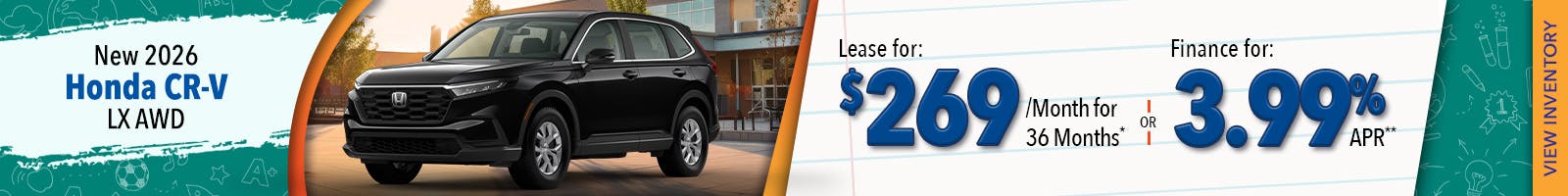 New 2026 Honda CR-V LX AWD