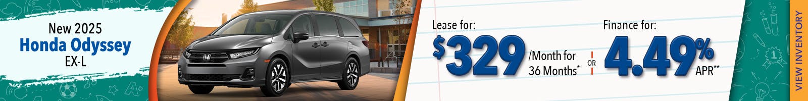 New 2025 Honda Odyssey EX-L