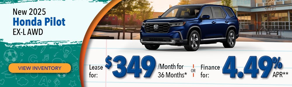 New 2025 Honda Pilot EX-L AWD | Lundgren Honda of Greenfield