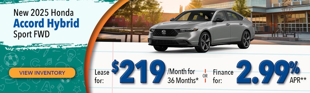 New 2025 Honda Accord Hybrid Sport FWD | Lundgren Honda of Greenfield