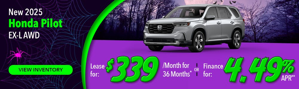 New 2025 Honda Pilot EX-L AWD | Lundgren Honda of Greenfield
