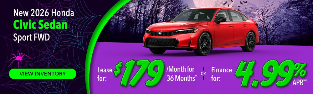 New 2026 Honda Civic Sedan Sport FWD | Lundgren Honda of Greenfield