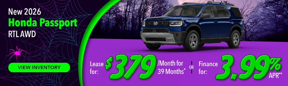 New 2026 Honda Passport RTL AWD | Lundgren Honda of Greenfield