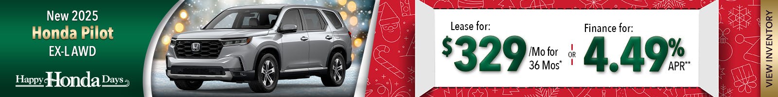New 2025 Honda Pilot EX-L AWD