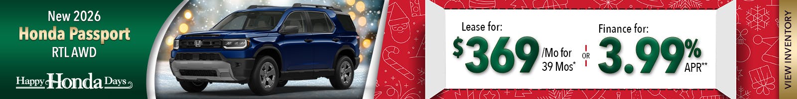 New 2026 Honda Passport RTL AWD