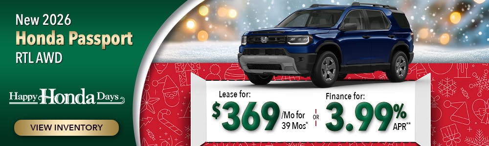 New 2026 Honda Passport RTL AWD | Lundgren Honda of Greenfield
