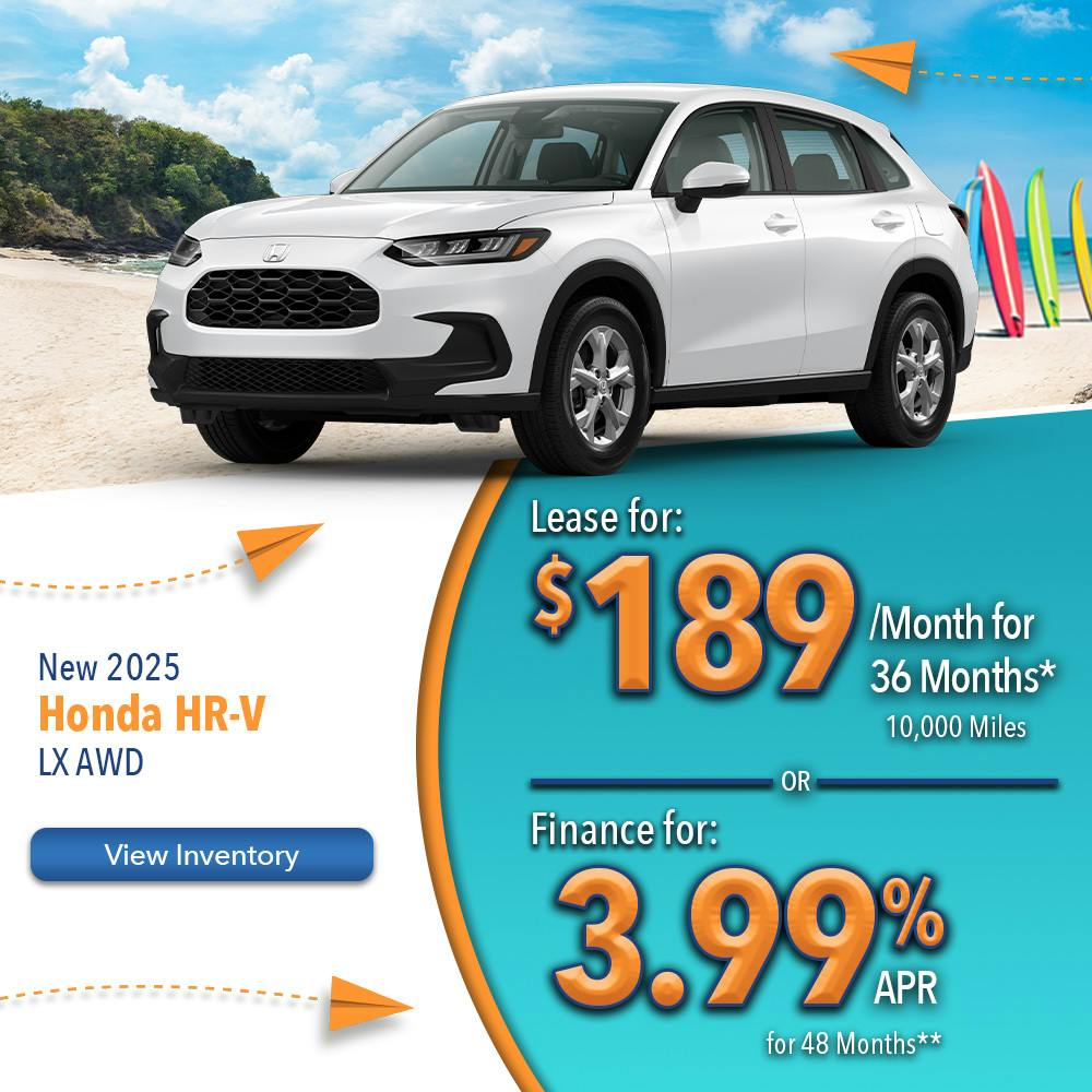 New 2025 Honda HR-V LX AWD | Lundgren Honda of Greenfield