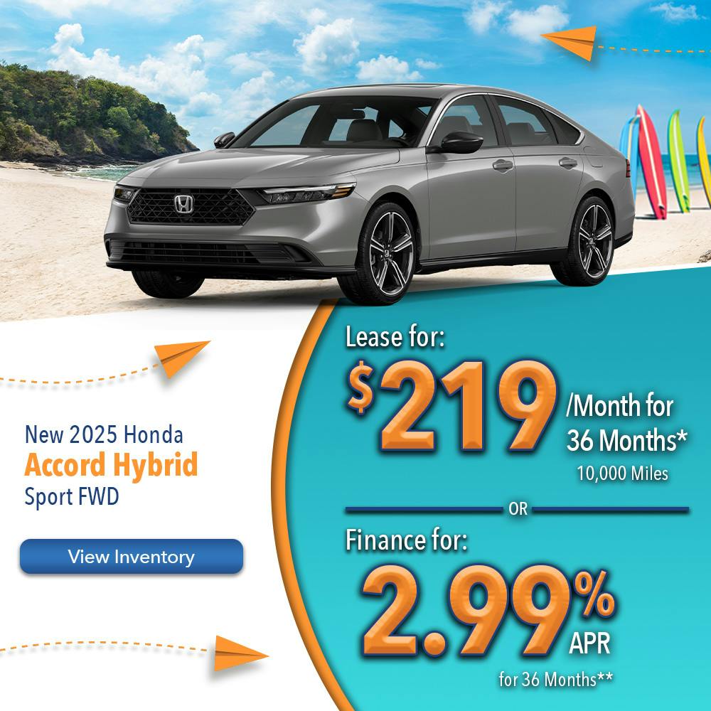 New 2025 Honda Accord Hybrid Sport FWD | Lundgren Honda of Greenfield