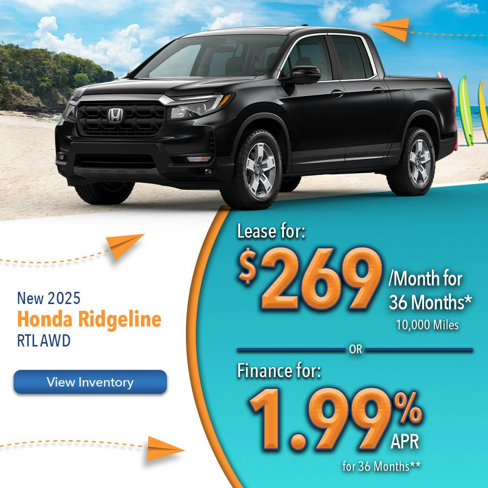 New 2025 Honda Ridgeline RTL AWD | Lundgren Honda of Greenfield
