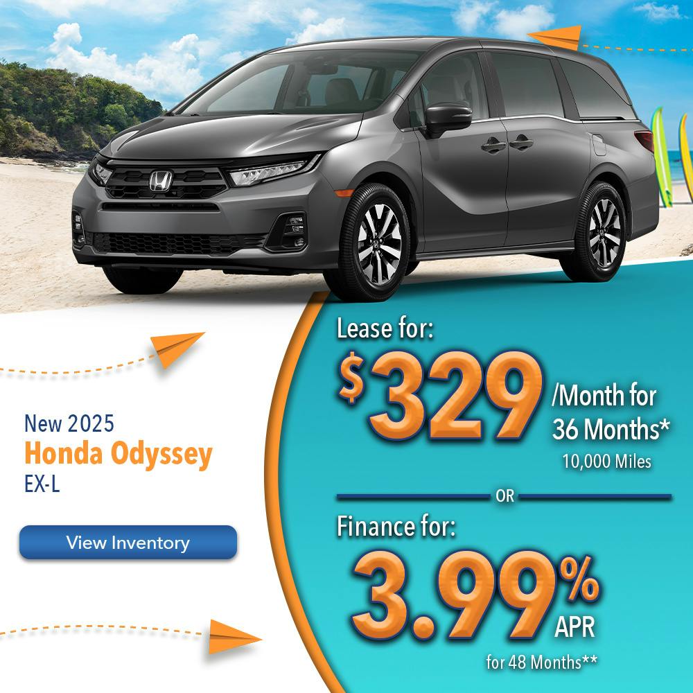 New 2025 Honda Odyssey EX-L | Lundgren Honda of Greenfield