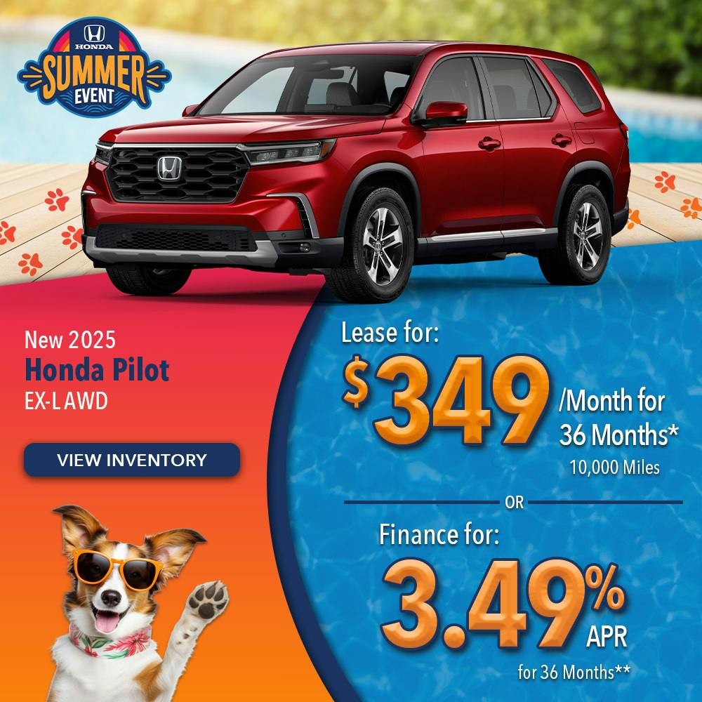 New 2025 Honda Pilot EX-L AWD | Lundgren Honda of Greenfield