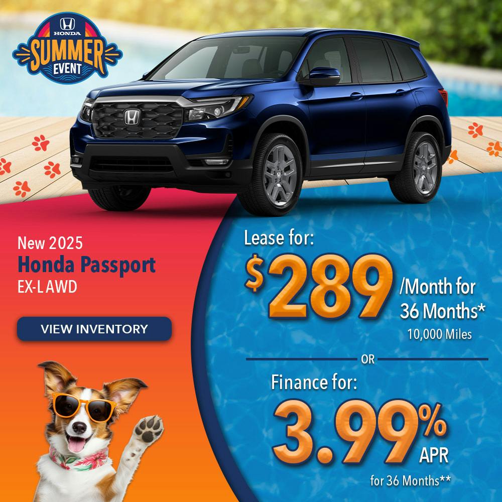 New 2025 Honda Passport EX-L AWD | Lundgren Honda of Greenfield