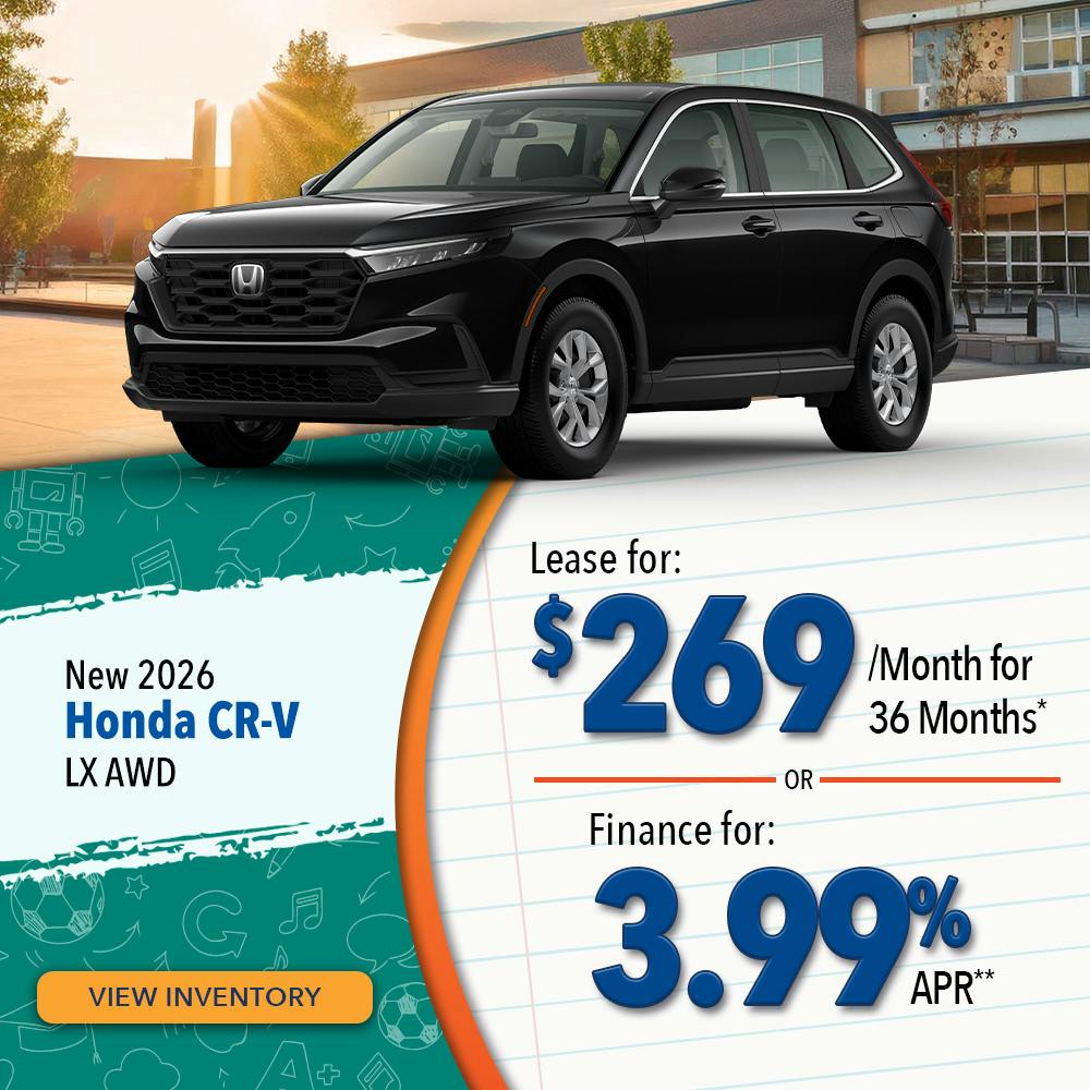 New 2026 Honda CR-V LX AWD | Lundgren Honda of Greenfield