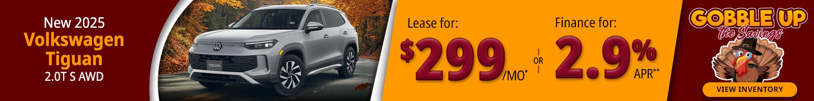 New 2025 Volkswagen Tiguan 2.0T S AWD