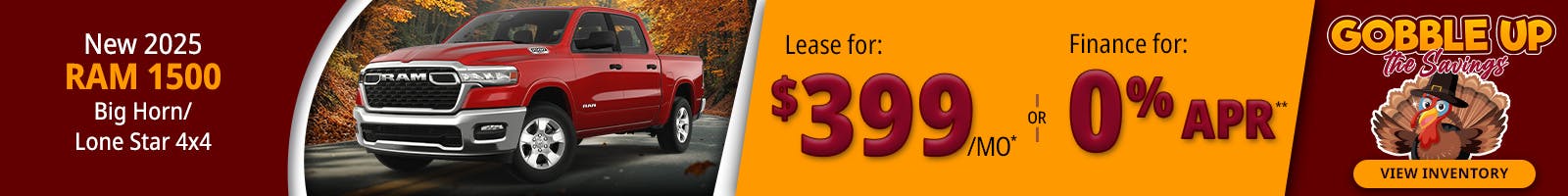 New 2025 RAM 1500 Big Horn/Lone Star 4X4