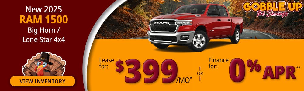 New 2025 RAM 1500 Big Horn/Lone Star 4X4 | Lundgren Rutland