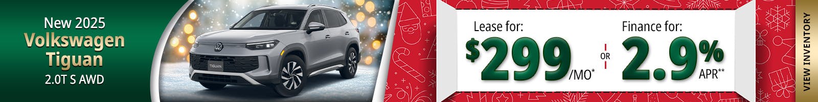New 2025 Volkswagen Tiguan 2.0T S AWD