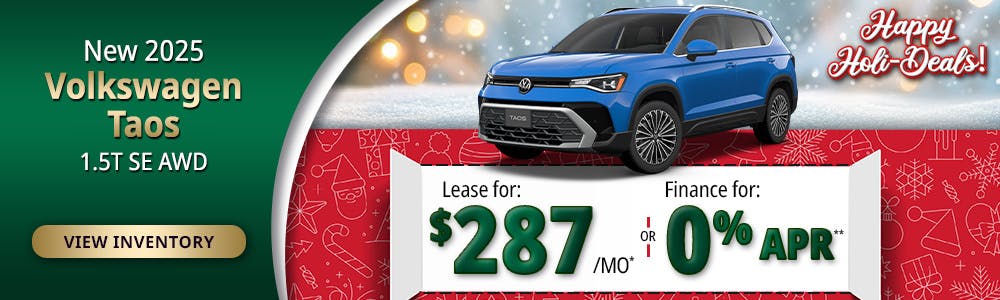 New 2025 Volkswagen Taos 1.5T SE AWD | Lundgren Rutland