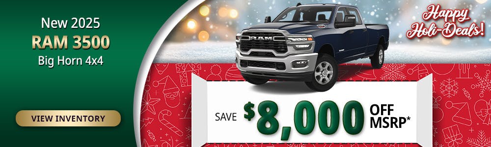 New 2025 Ram 3500 Big Horn 4X4 | Lundgren Rutland