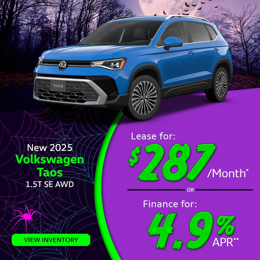 New 2025 Volkswagen Taos 1.5T SE AWD | Lundgren Rutland