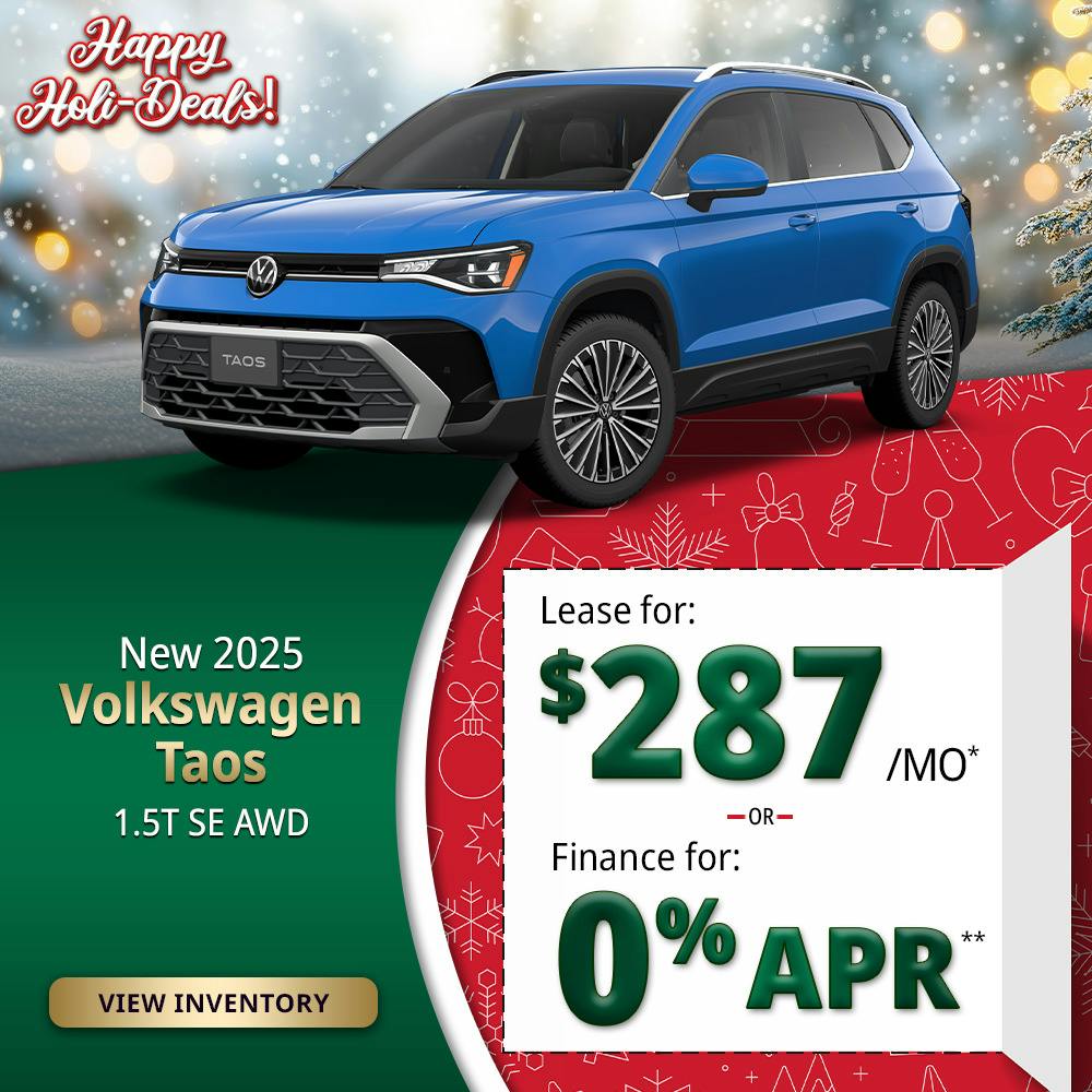 New 2025 Volkswagen Taos 1.5T SE AWD | Lundgren Rutland