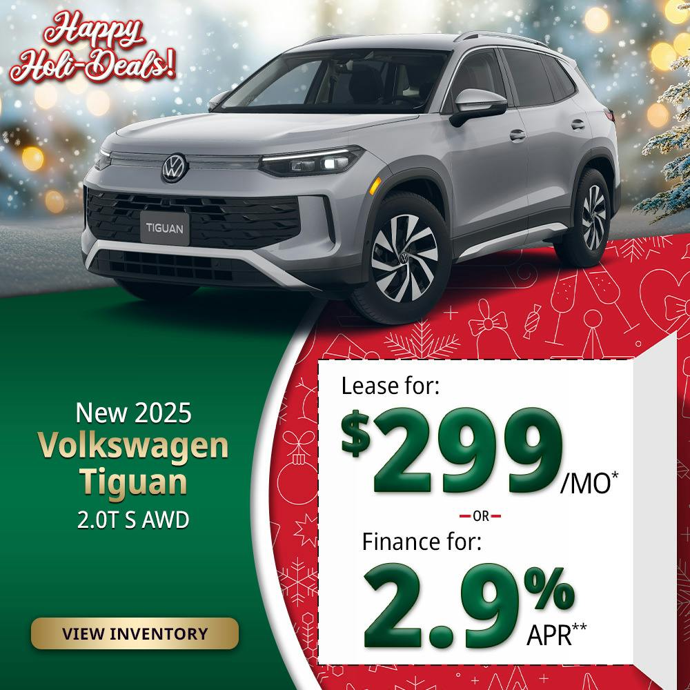 New 2025 Volkswagen Tiguan 2.0T S AWD | Lundgren Rutland