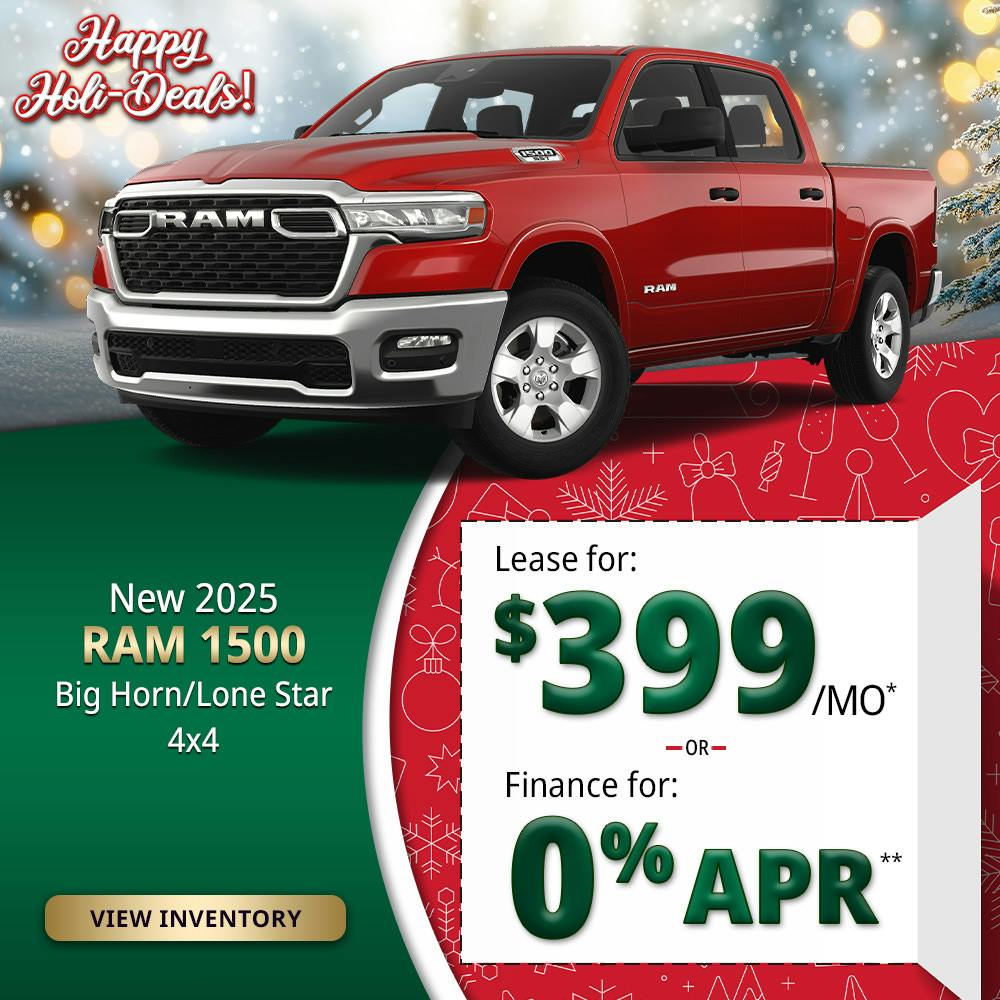 New 2025 RAM 1500 Big Horn/Lone Star 4X4 | Lundgren Rutland