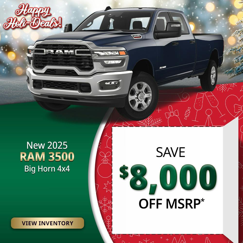 New 2025 Ram 3500 Big Horn 4X4 | Lundgren Rutland