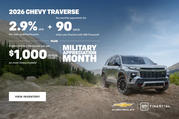 2.9% Chevy Traverse