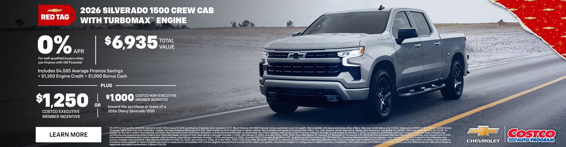 2026 CHEVY SILVERADO 1500 CREW CAB WITH TURBOMAX™ ENGINE