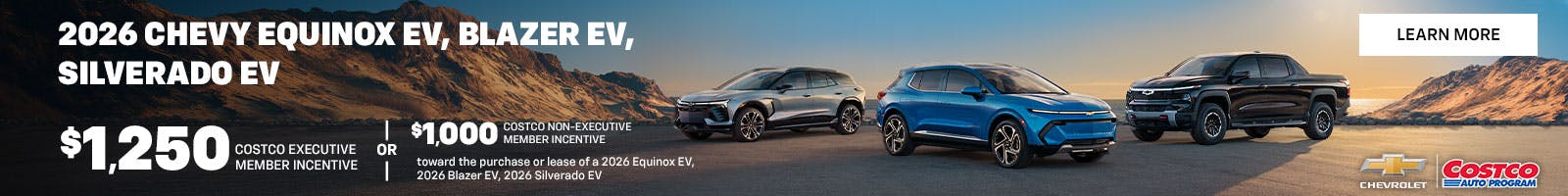 2026 CHEVY EQUINOX EV, BLAZER EV, SILVERADO EV