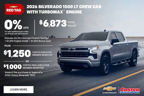 2026 CHEVROLET SILVERADO 1500 LT CREW CAB WITH TURBOMAX ENGINE