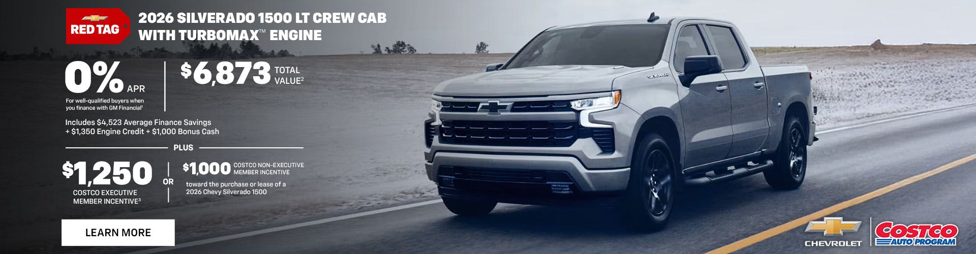 2026 CHEVROLET SILVERADO 1500 LT CREW CAB WITH TURBOMAX ENGINE