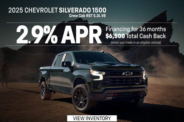 2025 CHEVROLET SILVERADO 1500 CREW CAB RST 5.3L V8