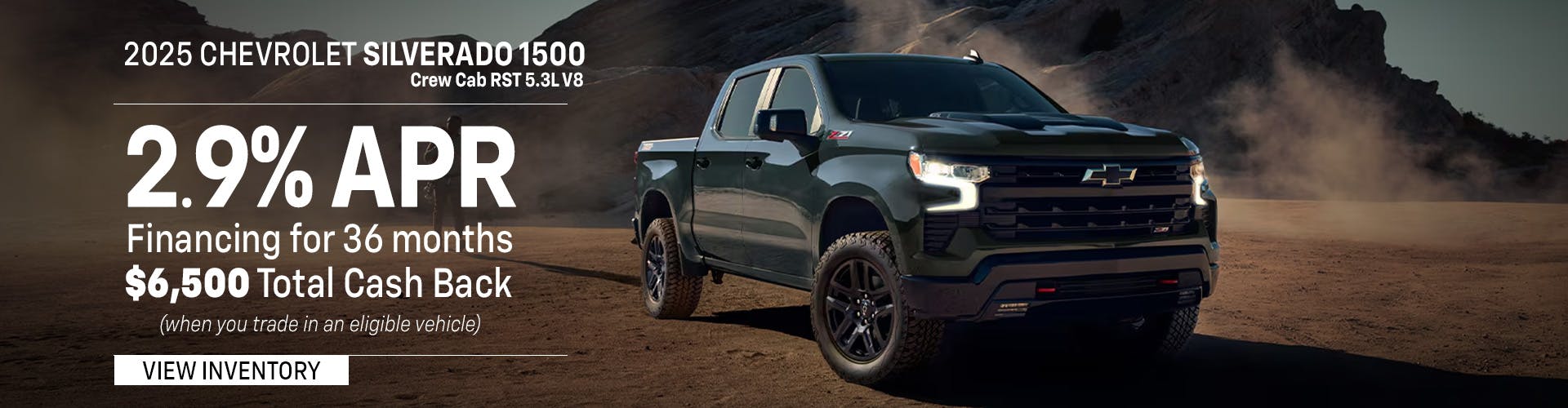 2025 CHEVROLET SILVERADO 1500 CREW CAB RST 5.3L V8