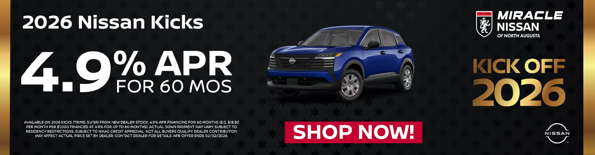 2025 Nissan Kicks 4.9°R 60 MOS