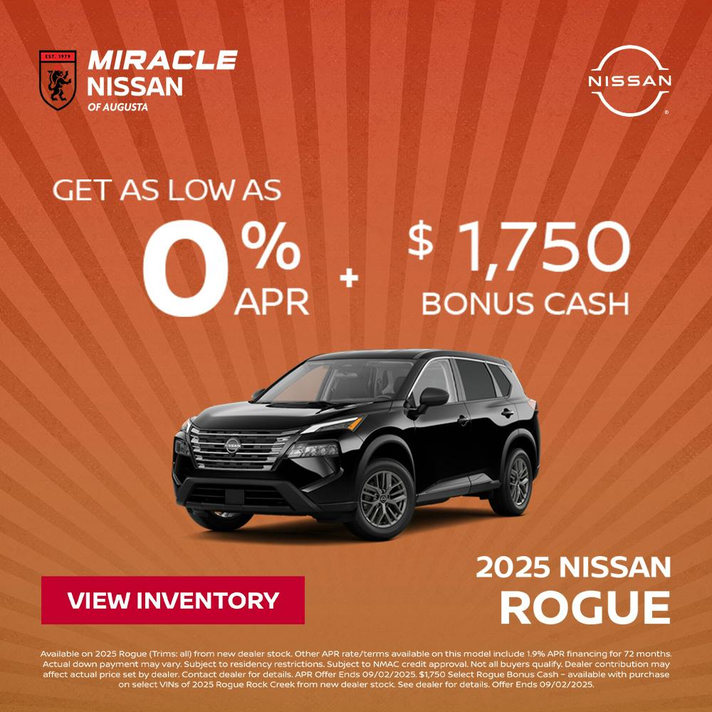 2025 Nissan Rouge Bonus Cash