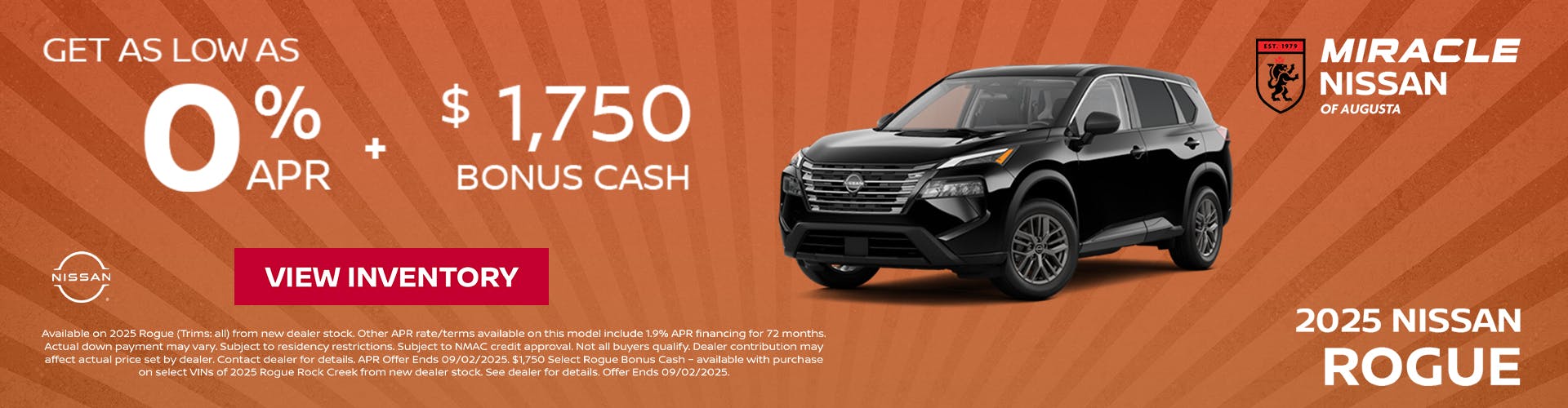 2025 Nissan Rouge Bonus Cash