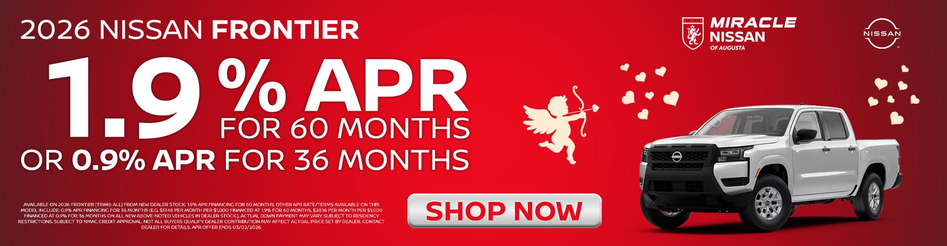 1.9 % APR FOR 60 MONTHS OR 0.9% APR FOR 36 MONTHS