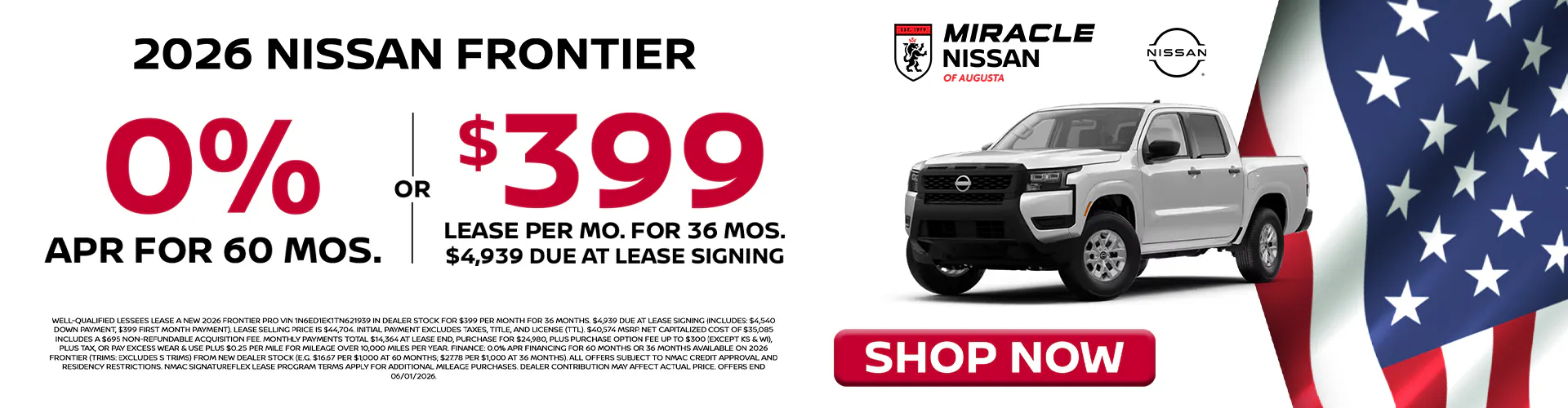 2026 New Nissan FRONTIER