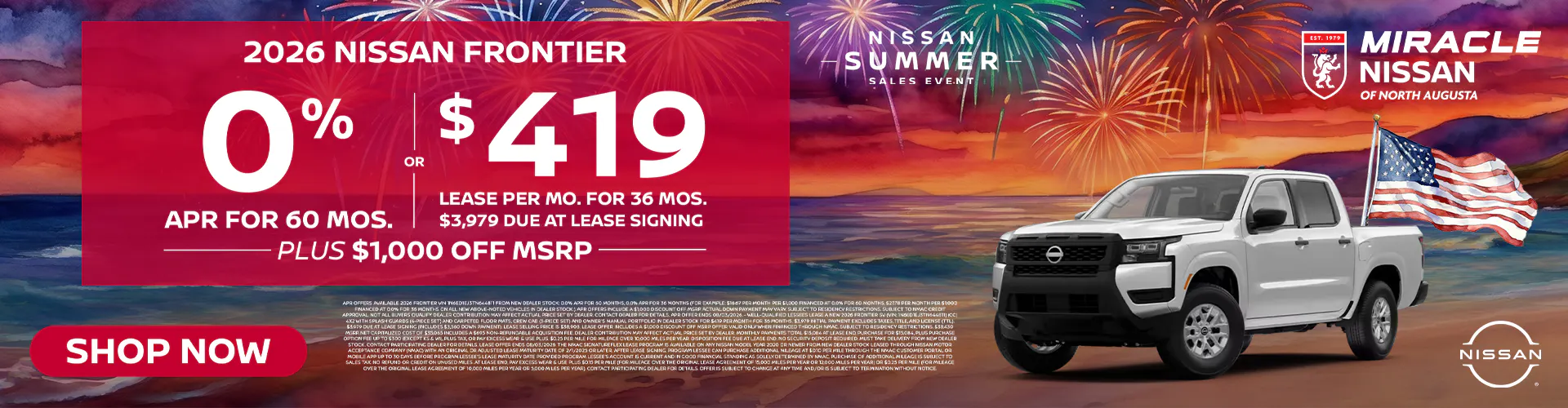2026 New Nissan Frontier