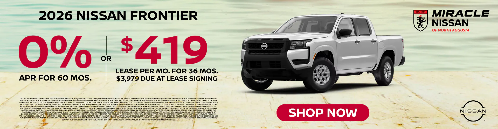 2026 New Nissan Frontier