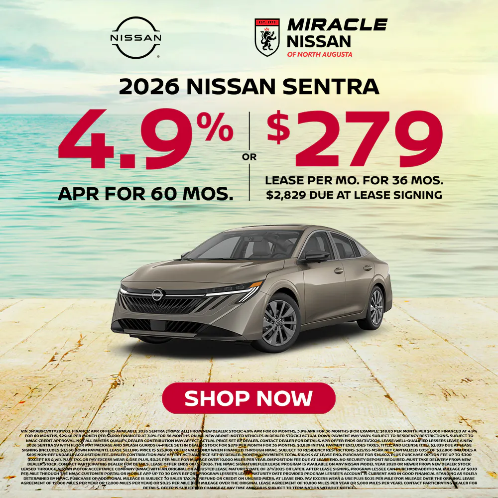 2026 New Nissan Sentra SV