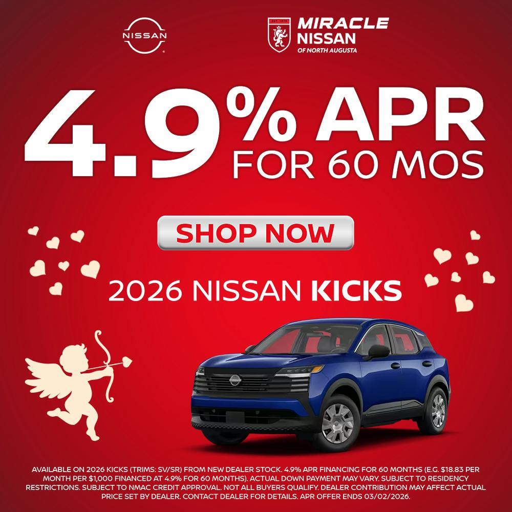 2026 NISSAN KICKS 4.9% APR