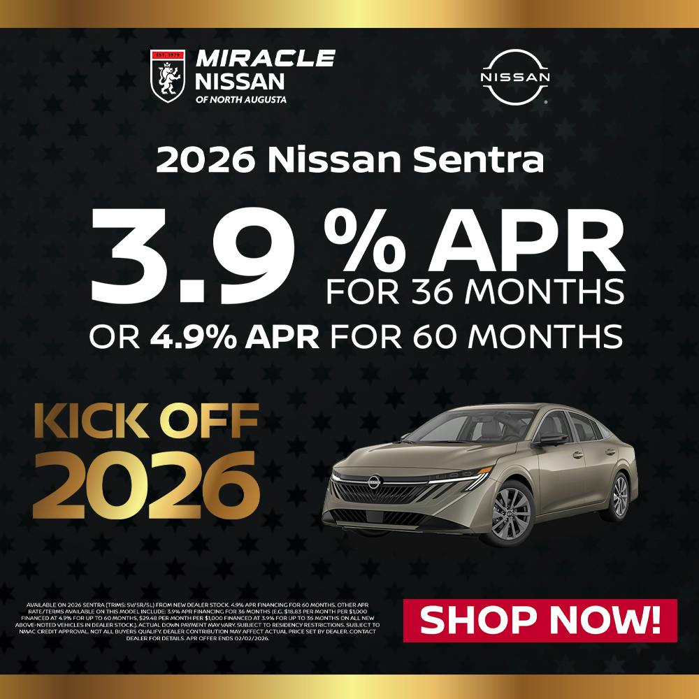2026 Nissan Sentra 3.9%