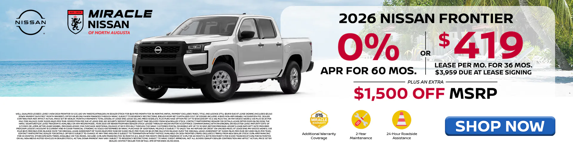 2026 New Nissan FRONTIER