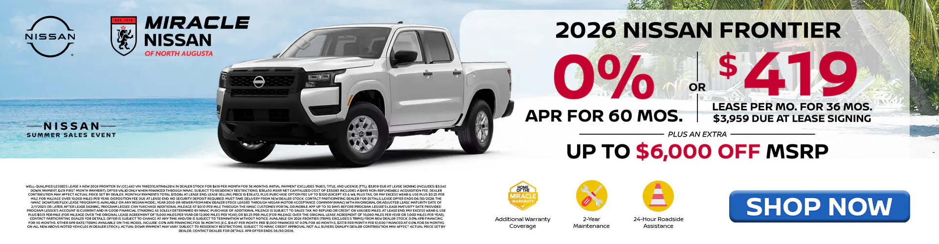 2026 New Nissan FRONTIER